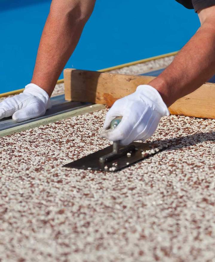 L'élégance d'un sol drainant et personnalisable.